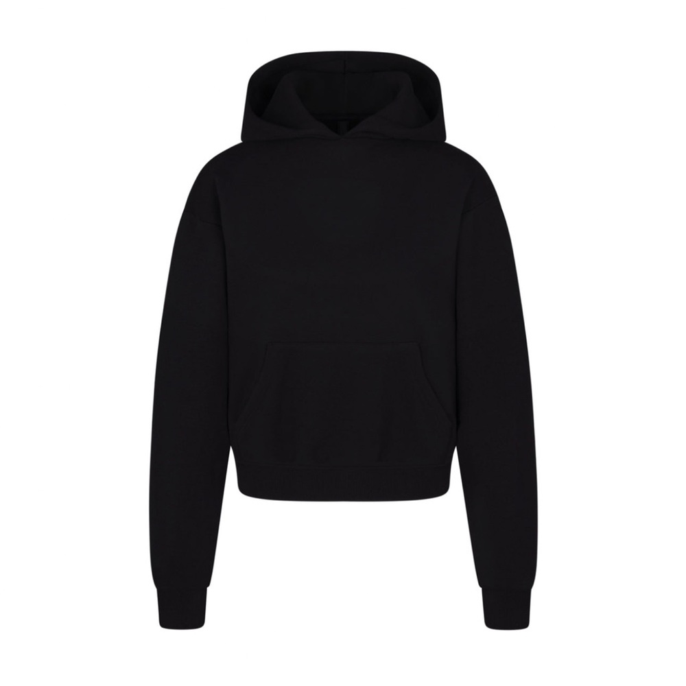 NWT Skims Cotton Fleece Pullover Hoodie – Medium – Onyx